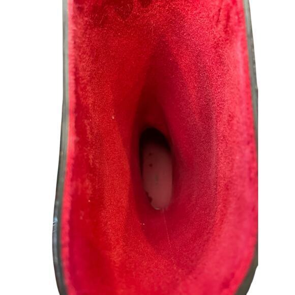 Kate Spade Women 9 Randi Black and Red Bow Heel Rain Boots Shiny Black Rain Boot - Picture 16 of 16